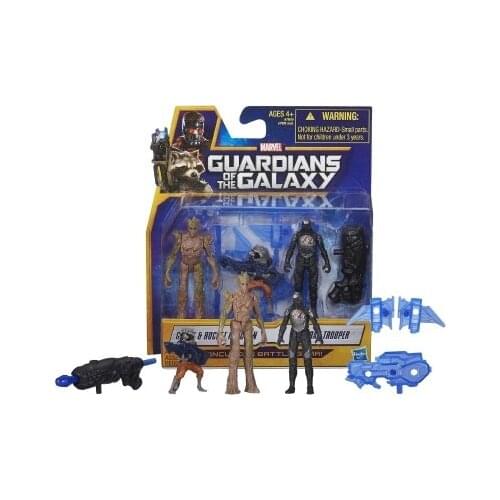 Hasbro Genuine Marvel Legends Guardians of The Galaxy Rocket Raccoon Sakaaran Trooper Action Figure Model Toys