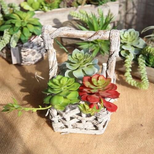Artificial Succulent Simulation Plants Fake Aloe Cactus Landscape Lotus Flower Creative DIY Accessories Faux Flower Home Decor