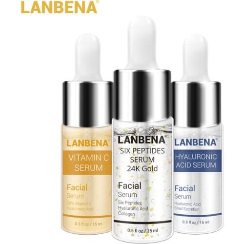LANBENA Hyaluronic Acid Serum Snail Essence Face Cream Moisturizing Acne Treatment Skin Care Repair Whitening AntiAnging Winkles