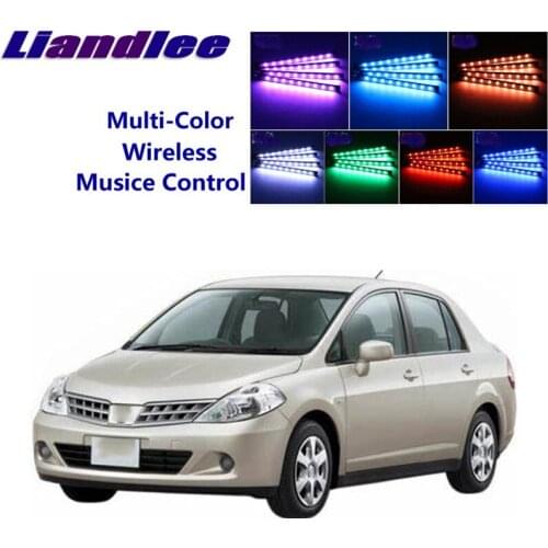 LiandLee Car Glow Interior Floor Decorative Seats Accent Ambient Neon light For NissanCube Cube Z11 2002~2008