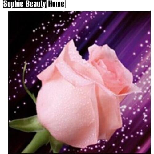 2018 Rushed New Rose Needlework Full Drill 3d Diamond Painting Diy Cross Stitch Set For Embroidery Mosaic Picture Wedding Decor