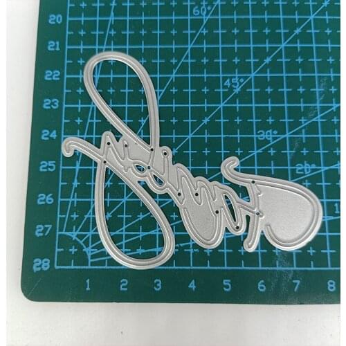 Metal Cutting Dies Family Letter Pattern DIY Stencils Scrapbooking Photo Album Embossing Paper Card Making Decor 2021 Punch
