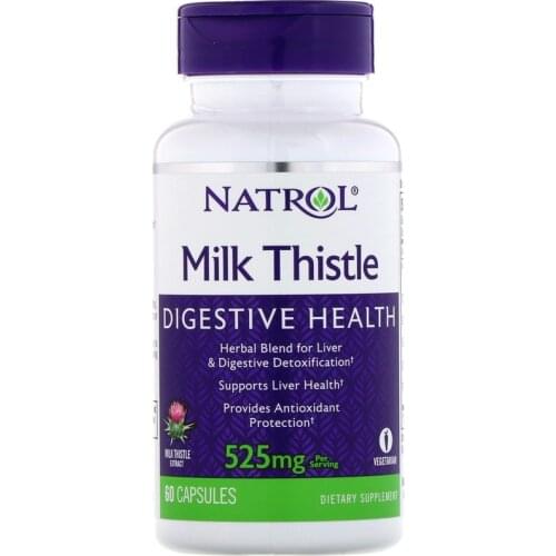 Natrol, Milk Thistle , 525 mg, 60 Capsules