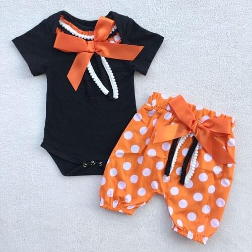 Baby Fall Autumn Outfits,cotton winter girls boutique clothing polka dots shorts outfit with romper pants