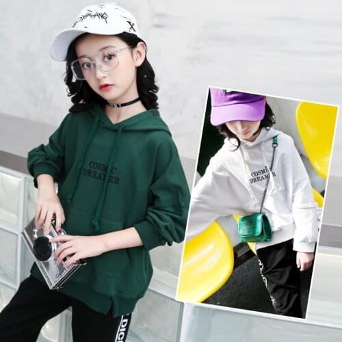 Girls Fall Fleece Letters Embroidered Sports Leisure Jacket Girs Coat Sweater Cotton Coat Back-to-school Coat