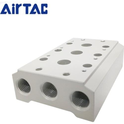 AriTAC Manifolds 4V210 Pneumatic Solenoid Valve Busbar Bus Board 200M-3F-4F-5F-6F-8F-9F-10F-11F-12F-13F