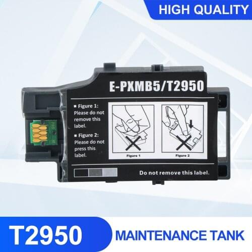 Compatible T2950 PXMB5 Waste ink Container for epson WorkForce WF100 WF-100W PX-S05B/S05W Maintenance tank with chip