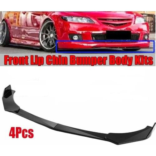 Universal Front Bumper Lip Body Kit Spoiler For Honda Civi BMW Audi Benz Mazda