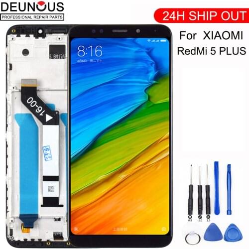 For Xiaomi Redmi 5 Plus LCD Display Digitizer Frame Touch Screen LCD Original Replacement Parts