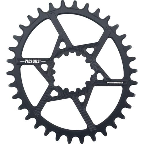 PASS QUEST GXP MTB Oval Narrow Wide Chainring 32T-40T 0mm Offset Mountain Bike Chainwheel Bicycle Crankset