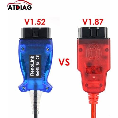 2021 Hot sell Renolink V1.87 OBD2 ECU Programmer for Renolink V1.52 Car Diagnostic Cable Key//ECM/UCH/Programmer