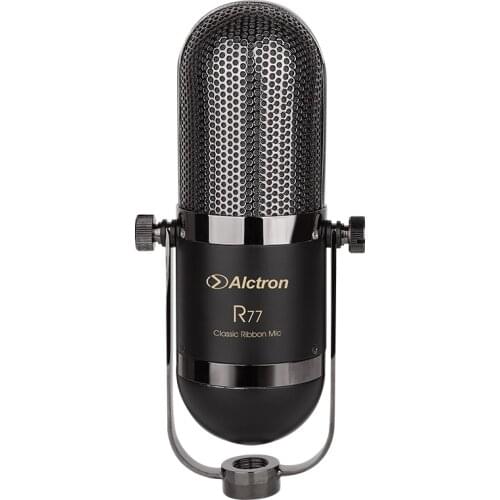 Alctron R77 active ribbon mic with figure-8 polar pattern,studio professional recording microphone broadcast sound reinforcement