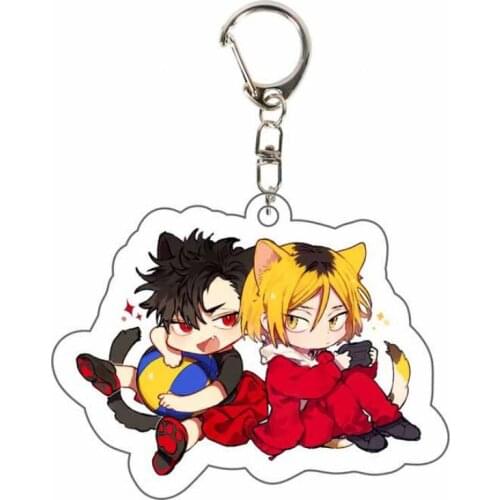 Anime Haikyuu!! High Kyuu!! Shoyo Hinata Syouyou Kageyama Acrylic Figure pendant keychain Keyring Collection Model Toy Cosplay