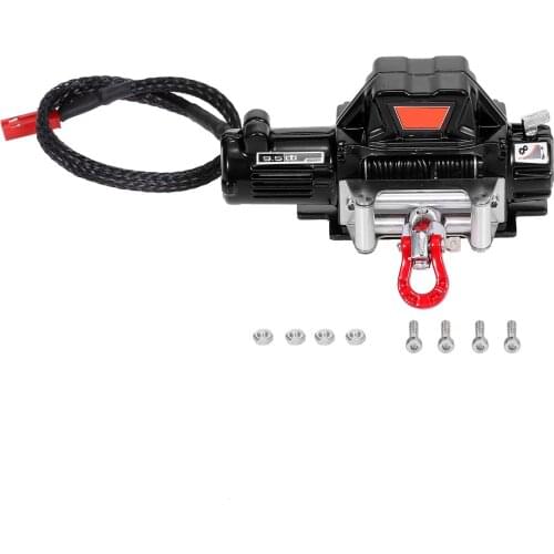 For 1/10 RC Car Automatic Winch RC Winch Wireless RC Car Decoration Simulated Accessories for Traxxas HSP Redcat RC Crawler Part