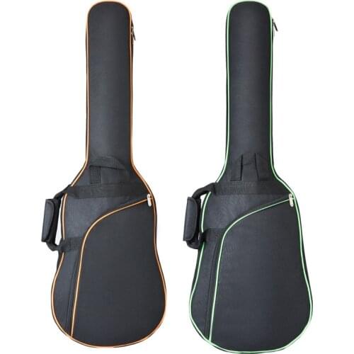 40/41 inchs Oxford Fabric Electric Guitar Case Colorful Edge Gig Bag Double Straps Pad 8mm Cotton Thickening Soft Cover