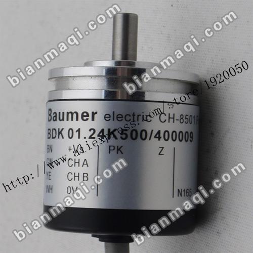 Spot Baumer BDK 01.24K500 / 400009 solid shaft rotary encoder 500 pulses