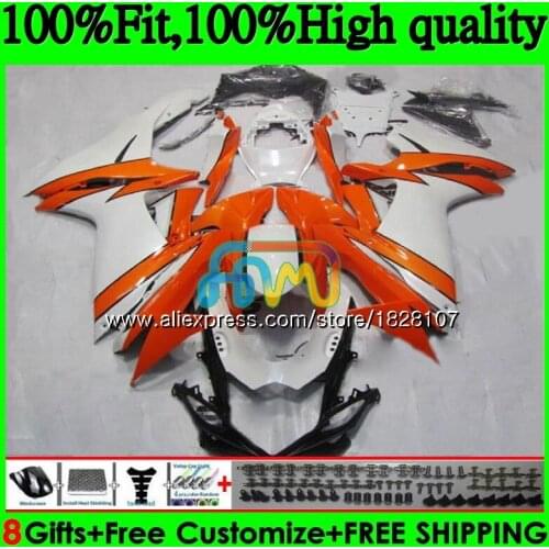 Injection For SUZUKI GSXR 600 Orange white 750 GSXR750 11 12 13 14 15 39BS.5 K11 GSXR600 2011 2012 2013 2014 2015 2016 Fairing