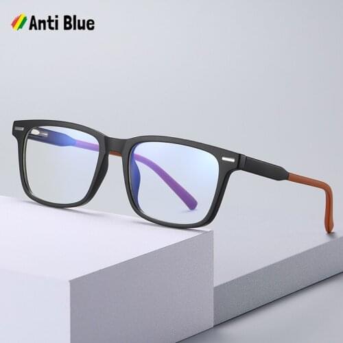 JackJad Top Ultralight TR90 Frame Men Square Style Anti Blue Ray Eyewear Frame Classic Computer Gaming Glasses Eyeglasses TR2323