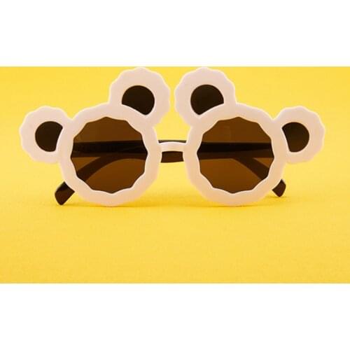 2021 Lovely Kids Dark Glasses, Baby Carton Bear-Shape Anti-UV Sunglasses Eyewear for Outdoor Activities