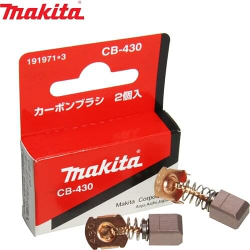 Genuine Makita Carbon Brushes CB430 191971-3 7x7.35x10mm Spare Parts for Drill 6337D Angle Grinder BGA450 BGA452 DGA452