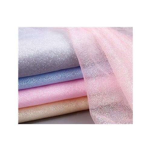 Mesh fabric colorful fluorescent dot fabric dot yarn Princess Dress bow DIY decorative cloth