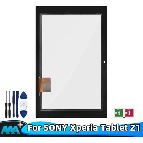 100% NEW 10.1" Tablet PC Touch Screen Front Glass Lens Sensor For SONY Tablet Xperia Z1 SGP311 SGP312 SGP321 SGP341 Free Tools