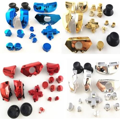 4 colors Replacement Parts Repair Full Set Chrome ABXY Dpad Triggers Buttons Kits Controller Mod for Xbox One XboxONE 16pcs/Set