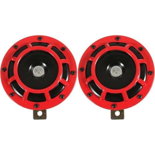 Supertone Dual Car Grille Horn (Pair) 12V 139dB For Subaru Impreza WRX Evo New -Red