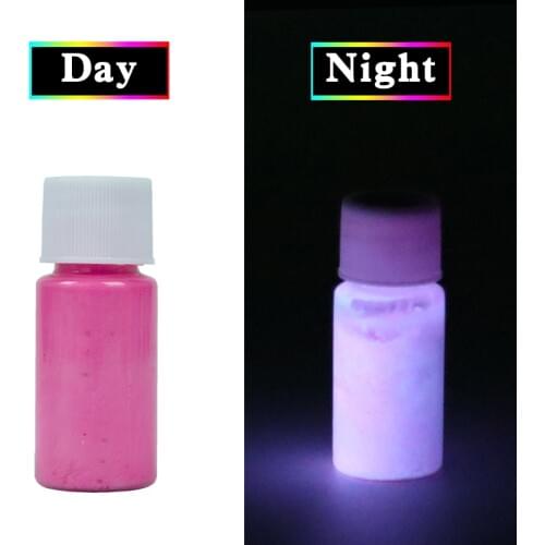 Glow in the Dark Fluorescent Paint for Party Nail Decoration Art Supplies 20g Fuchsia Phosphor Pigment Acrylic Luminous Paint