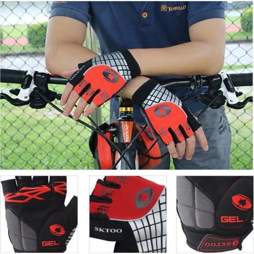 Reflective Half Finger Cycling Gloves Shockproof Anti-slip Breathable Glove Summer Outdoor Riding MTB Road Bike Equipment RR7241