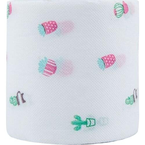 Funny Printed Pattern Toilet Paper 2 Layers 250 Sheets Wood Pulp Roll Paper Unscented Tissue for Home Bath Kitchen Daily Use