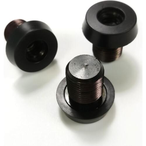 Xmlivet 10pcs Uni-Loc fast joint cue bumpers Billiards Pool Cue/cue extension Bumpers Black rubber with metal screw