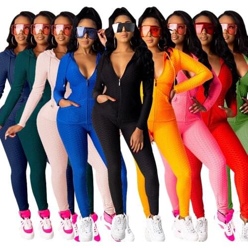 Yuerlian Women Spandex V-Neck Zipper Yoga Set Sports Hoodie Workout Top Famale Running Fittness leggings Sportswear