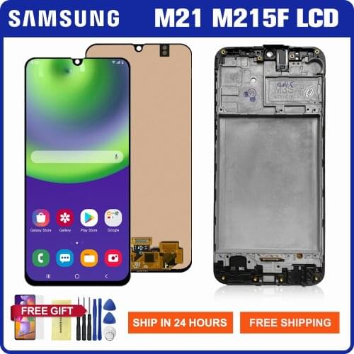 6.4'' Super Amoled Lcd For Samsung M21 M215 M215F M215F/DS LCD Display Touch Screen Digitizer Assembly For Samsung M21 Screen