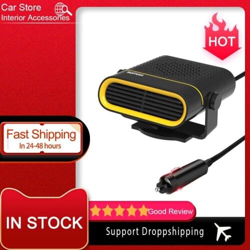 Winter Car Heater Universal 12V/24V Electric Heater Auto Truck Fan Heating Demister Portable Window Mist Remover Car Defroster
