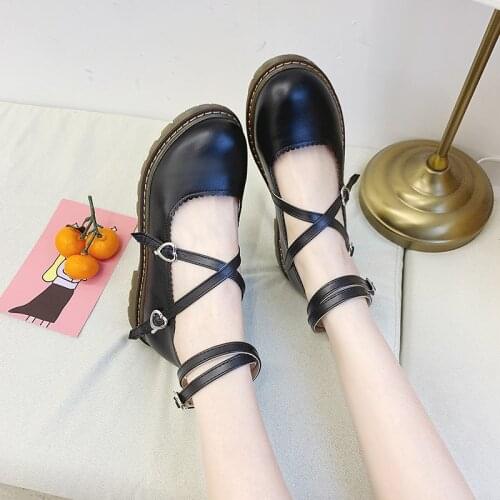 2020 sweet Spring New Style Retro Small Leather Shoes Womens Lolita Mary Jane Japanese-style Single Shoes Fairy Lolita Shoes