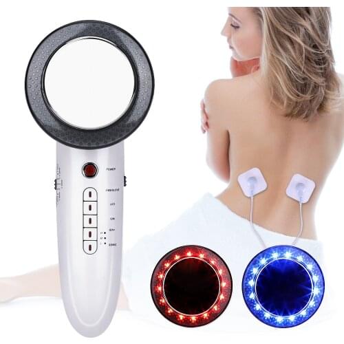 6 in 1 Body Slimming Massager Ultrasonic Wave EMS Infrared Therapy Weight Loss Anti Cellulite Skin Tightening Facial Care device