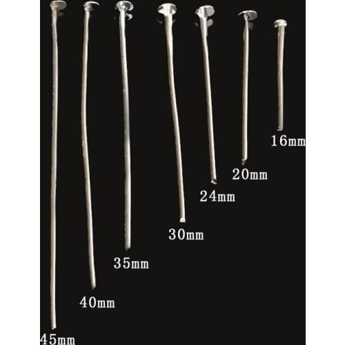 7 Sizes To Pick(16mm 20mm 24mm 30mm 35mm 40mm 45mm) K White Head Pins Jewelry Findings