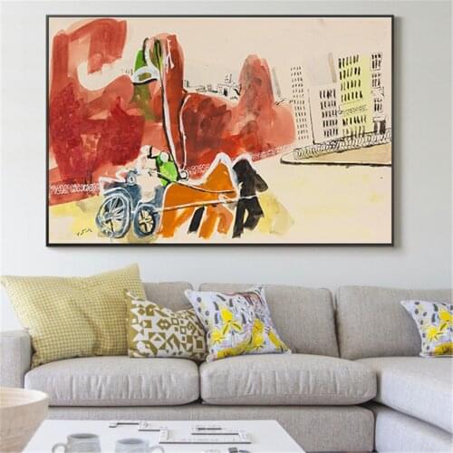 Abstract Woman Scenery Modern Poster Canvas Print Painting Wall Art Living Room Home Decoration