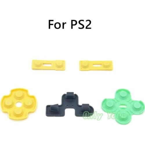 Aipinchun 50Sets Wholesale Silicone Rubber Conductive Pads Buttons Touches For Sony Playstation 2 PS2 Controller Repair Parts