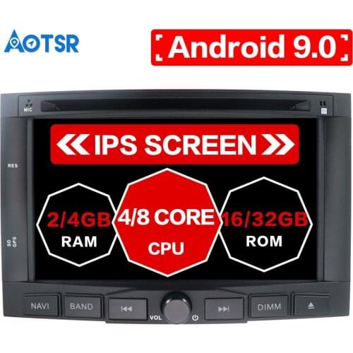 Aotsr Android 9.0 GPS Navigation Car DVD Player For PEUGEOT 3008/5008 2009-2011 car Recorder car radio tape recorder auto stereo