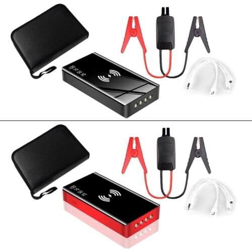 Wireless Charging Car Jump Starter Smart Clips Emergency Battery Booster 12V Portable Vehicle Car Charger 20000mAh Power Bank
