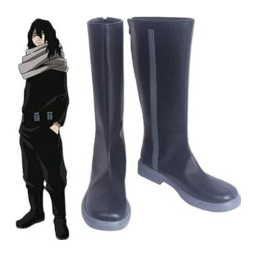 Boku no Hero Academia My Hero Academia Shota Aizawa Eraser Head Cosplay Boots Shoes Custom Made for Adult Men Shoes Accessories