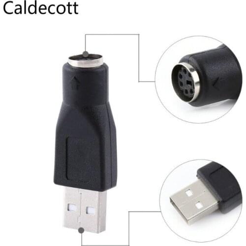 Caldecott 5pcs Male To Usb Female Keyboard Mouse Converter Connector Adapter For Converter keyboard Mouse Mice Wholesale