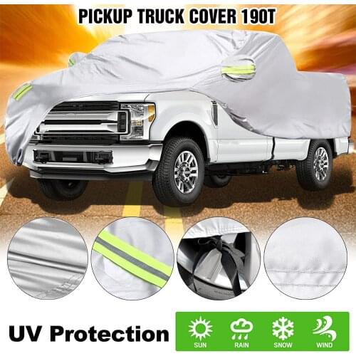Truck Cover All Season Car Cover for Pickup Truck Against Dust Debris Windproof UV Protection 170T for Ford Raptor F150 F250 GMC