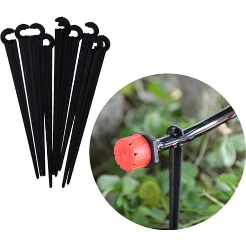 50pcs Hook Fixed Stems Support Holder for 4/7 Hose Drip Irrigation Water Hose Fitting Watering Dripper Emitter