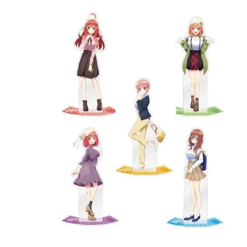 Hot Japan Anime The Quintessential Quintuplets Nakano Nino Fashion Acrylic Cartoon Stand Model Plate Desktop Toy Ornament