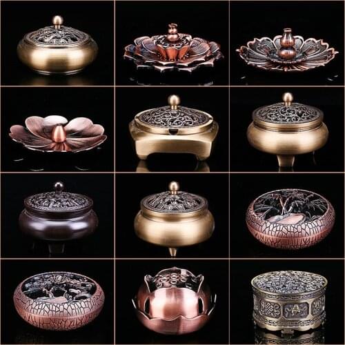 Incense Burner Household Disc Censer Multi-purpose Aroma Diffuser Antique Sandalwood Incense Incense Burner Incense Decoration
