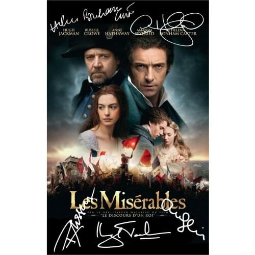Les Miserables Cast Signed Photo Art Film Print Silk Poster for Your Home Wall Decor 24x36inch