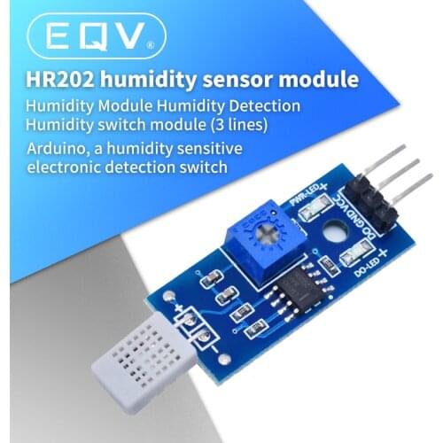 HR202 Humidity Detection Sensor Module DC 3.3V-5V LM393 Chip (3 wire system)